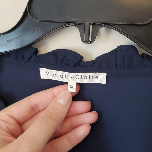 Violet & Claire Blue Blouse - Picture 5 of 6